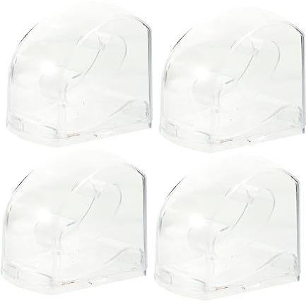 COLLBATH Scatola Porta Orologio in Plastica Trasparente 4 Pezzi | Uso Casa e Viaggio, Adatta per Gioielli e Orologio, Design Semplice, Colore Classico