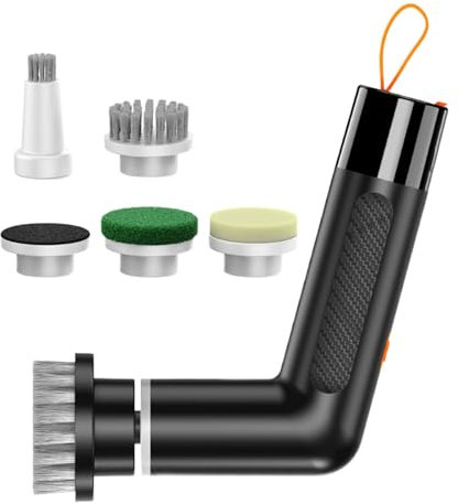 Brosses De Nettoyage Ménager - Nettoyeur de Cuisine Portable,Brosse Maniable Rotative pour Carrelage, Joints et Baignoire