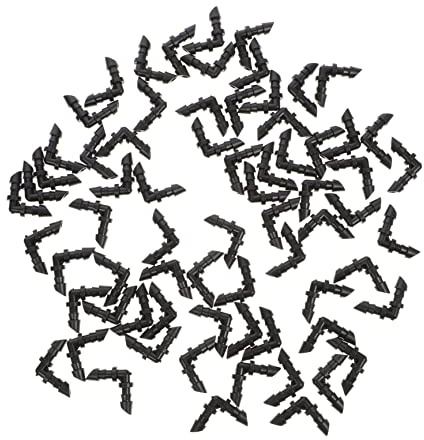 POPETPOP 70pcs Raccords Coudés à Barbes Noirs en Plastique 90 Degrés pour Irrigation Goutte à Goutte Connexion Étanche Résistante aux UV pour Jardinage en Serrage