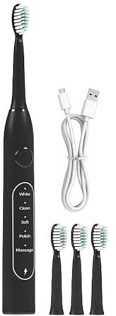 Cepillo Eléctrico Para Adultos | Cepillo Eléctrico Recargable - Herramienta De Limpieza Bucal Portátil Para Uso En El Hogar, Durante El Día, En Viajes, Campamentos Y Bajo La Ducha