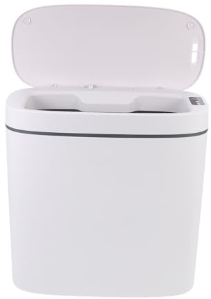 MUCKLILY Papelera Inteligente Sensor 14 Litros, Carga Usb, Tamaño Compacto, Material Duradero, Para Uso Doméstico Cocina y Oficina, Cubo De Basura Automático Sistema De Inducción