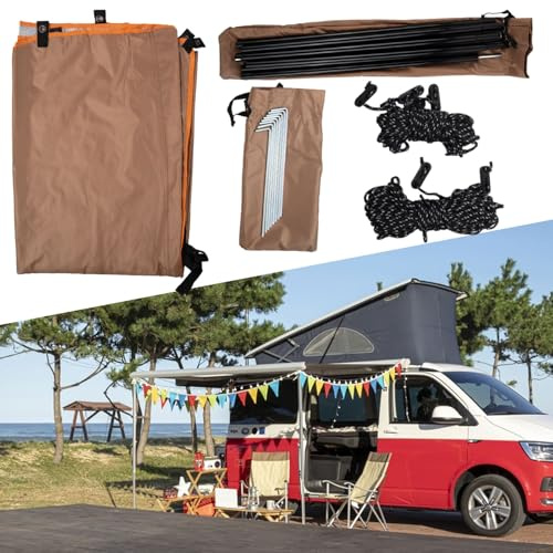 Opatiny Parasol universal para autocaravana, furgoneta, caravana, todoterreno, color caqui