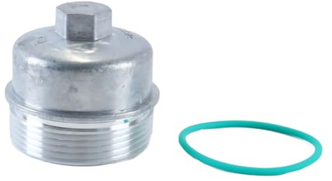 DUZEPA Coperchio del filtro dell'olio del radiatore dell'olio motore, alloggiamento del filtro dell'olio per Chevy Aveo Cruze Trax per Fiat Croma 55353325