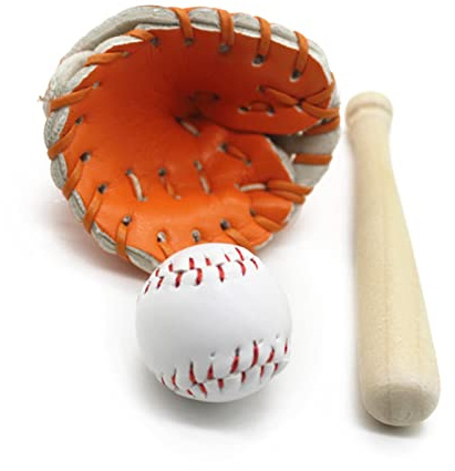 Bonito juego de bate de béisbol y pelota de béisbol para recién nacido, accesorios de estudio para niños recién nacidos, accesorios de estudio para recién nacidos con temática de béisbol
