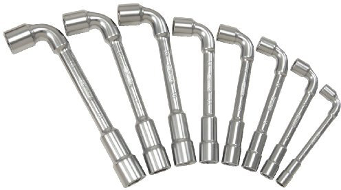 KS Tools - 517.0452 - Jeu de 8 clés à pipe débouchées métriques - 6 pans - En boîte