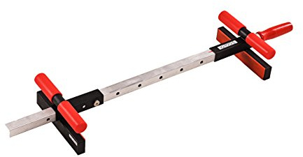 IQ-Tools Korpuszwinge TOP 1200 (rot, 200-1.220 mm, glatter Pressteil, Korpuszwinge, Verleim-Hilfe Möbelbau, Werkzeug Verleimen, Handwerker Zubehör) PWE0137