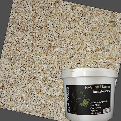 Buntsteinputz Mosaikputz 1-2mm SOP75 Beige Natur - Hergestellt in Bayern -