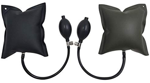 Coussin pour Soulever,2 Pack Gonflable Pompe à Air Coussin TPU Outillage Auto Accessoire Coussins d'air de Soutiens pour Portes Fenêtres Meubles Réfrigérateur Vert Noir 15 * 16CM
