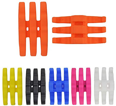 AMEYXGS Bogenschießen 2pcs Bogen Gliedmaßen Stabilisator Gummi Stoßdämpfer für Compoundbogen (orange)