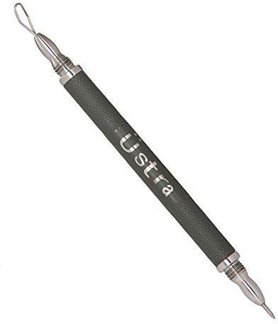 Professional Travel 2-in-1 Blackhead Remover and Comedone Extractor Tool with Pimple Lancet for Blemish and Acne Control, Surgical Steel, Safe on Nose, Face, Chin and Body