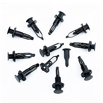 50PCS-fästanordningar lämpliga för TOYOTA COROLLA RAV4 Avensis Auris Fender Clips Bumper Rivets Svart plast Bil dörr Trim Retainer
