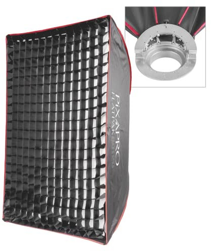 PIXAPRO 80x120cm Compatible with Profoto Instant SetUp Flatpak Softbox Patented Portable Rectangular Soft Box Premium Diffuser Studio Photo Lighting Portrait Product Photography (80x120cm)