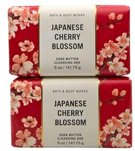 Bath & Body Works Cleansing Bar, Pack of 2, 5oz Each (Japanese Cherry Blossom)