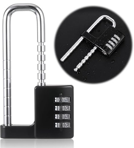 Padlocks with Code Outdoor Padlock Combination Padlock Locker Padlocks Gym Locker Padlocks Suitcase Lock Padlock Outdoor Combination Padlock Outdoor Coded Padlock -Heavy Type-Black