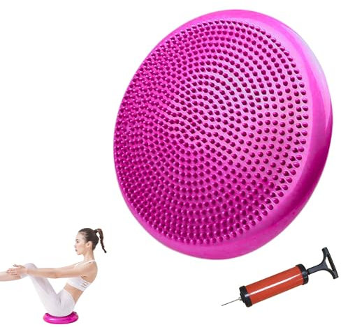 Balancekissen. Yoga, Pilates, Rutschfeste Air-Fitness-Scheibe. Aufblasbares Kissen zur Verbesserung der Körperhaltung. Disc zum Trainieren der Stabilität.