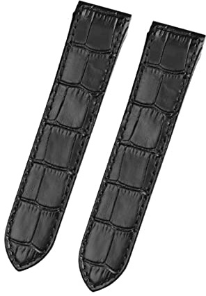 FNDWJ Uhrenarmband aus echtem Leder für Cartier Santos Santos 100, für Damen und Herren, 20 mm, 23 mm, 20 mm, Achat