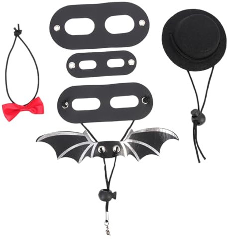 Happyyami 1 Set Hut Fliege Verstellbare Leine Gehleine Hutzubehör Outdoor Leine Fliege Set Bezaubernder Bartagamen Kostümhut