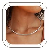 KRFY Collana Donna Delicato Argento 14 K e Oro Donna Unico Acciaio Inossidabile