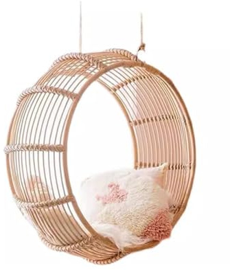 ZKALQECNF Korbstuhl Balkon Im Freien Hängenden Korb Rattan Stuhl Schaukelstuhl Haushalt Hängenden Schaukel Hängematte Innen Hängenden Stuhl Rattansessel