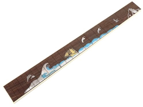RuiJOTWAT Guitar Neck Fret Board Rosewood Fretboard Replacement Parts For 20 Frets Acoustic Guitar
