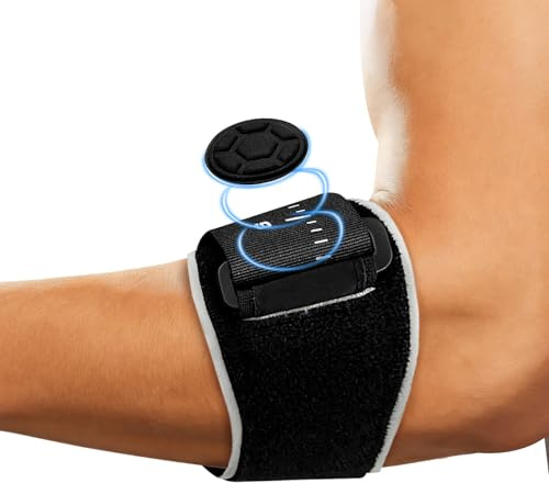 Tennis Elbow Support Strap, Golfers Elbow Support with Removable Compression Pad for Tendonitis Relief, Adjustable Elbow Support for Men and Women, Tennis Elbow Support for Sports & Daily Work