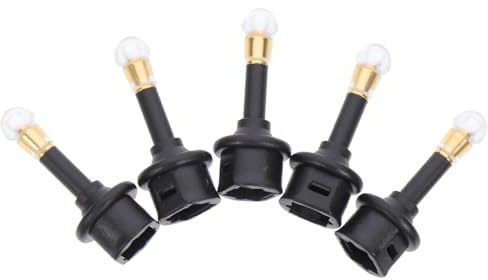 COHEALI Adattatore Audio Ottico Digitale 3,5 Mm Jack Maschio, Connettore Spdif Femmina, Set da 5 Pezzi Nero Compatto per Cuffie e Dispositivi Audio Domestici