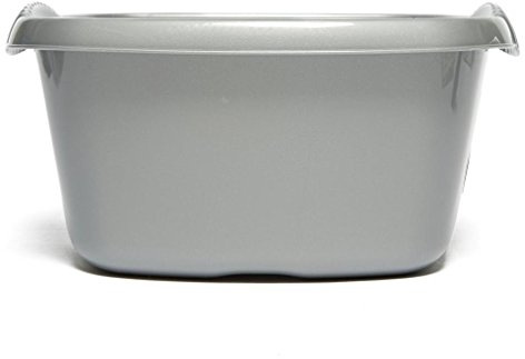 Casa Square Washing Up Bowl 32cm Silver