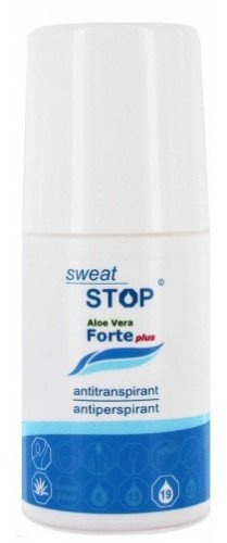 SweatStop Aloe Vera FORTE PLUS Antitranspirant Roll-On 50ml gegen SEHR starkes Achsel Schwitzen & Schweiß - Antiperspirant Deo Roller für Sie & Ihn