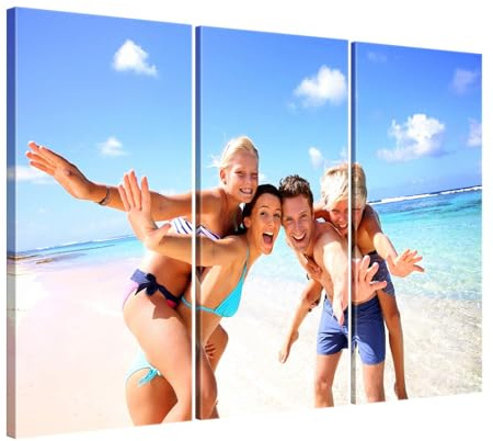 ge Bildet Bild auf Leinwand | Ihr eigenes Foto - Ihr Wunsch-Motiv auf Künstler-Leinwand in 120x80 cm mehrteilig als Wandbild XXL | Wand-deko Dekoration Wohnung modern Bilder | 1462