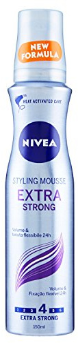 Nivea Styling Mousse Extra Strong, Schiuma per Capelli, 2 Confezioni da 150 ml (Packaging may vary)