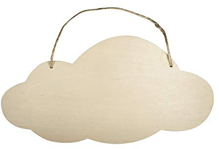 Rayher 62847505 Holz Schild Wolke, FSC100%