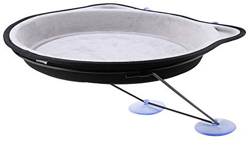 Suction Cup Cats Hammock Creative Cats Perch Hammock Window Cats Resting Seat Durable Hanging Line Nests Window Cats House(Grey)