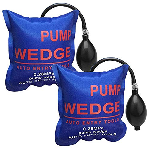 WANYIG 2 Stück Montagekissen Air Pump Wedge Luftkissen Montage Spreizkissen Montagekissen Pneumatikspanner Belastung bis 300 kg (Quadratisch)