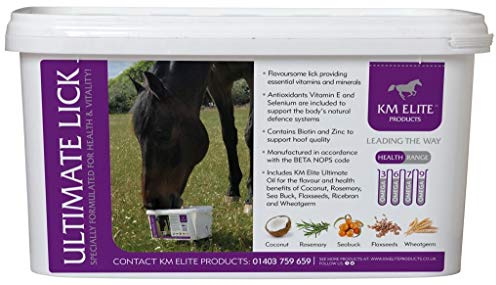 KM Ultimate Oil Lick Combination of Vitamins & Minerals | Coconut Flavour | Over 190 Bioactive Nutrients | Ultimate Choice for Horse Health