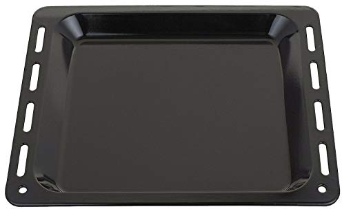 SPARES2GO Baking Tray Enamelled Pan Compatible with Miele Oven Cooker (448mm x 360mm x 25mm)