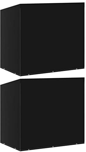 vidaXL 2X Abdeckung Hollywoodschaukel 10 Ösen Schutzhülle Schutzhaube Abdeckplane Regenschutz Abdeckhaube für Gartenschaukel 255x145x170cm