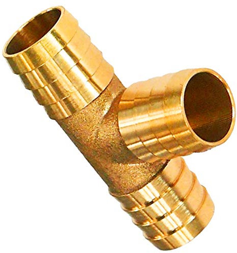 Schlauchverbinder gerade aus Messing Schlauchtüllen Außendurchmesser 25mm 1 Zoll Reparatur Röhrchen Gartenschlauch Verbinder Stück für Wasser Luft Öl Benzin Kraftstoff Leitung