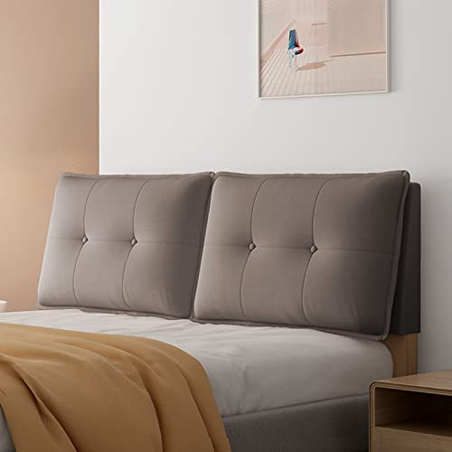 Kopfteilkissen Bettrückenlehnenkissen Wandkissen Lendenwirbelpolster Gepolstertes Bankkissen Abnehmbarer Bezug Zum Fernsehen, Spielen, Ausruhen,B,with headboard 63/160cm