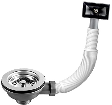 Hinata Kitchen Sink Waste Kit with Overflow Pipe Wash Basin Head Rectangular Interface