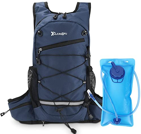 Trinkrucksack, CestMall Wasserrucksack mit 2L Wasserblase Leichter Wanderrucksack Trinkweste Tasche Perfekt für Outdoor Radfahren Marathon Laufen Skifahren Camping Klettern für Männer und Frauen
