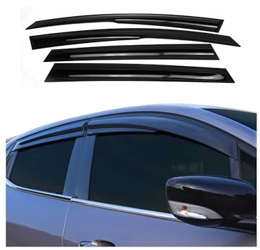 4X Windabweiser Regenabweiser kompatibel mit Skoda Octavia 2013-2019 Acryl Dunkel