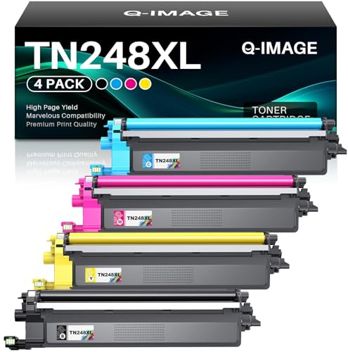 TN248 TN 248 Tonerkartusche Kompatibel für Brother TN-248XL TN248 Toner | Kompatibel mit Brother MFC-L3760CDW Toner DCP-L3520CDW DCP-L3560CDW MFC-L8390CDW MFC-L3740CDWE MFC-L3740CDW (4er-Pack)