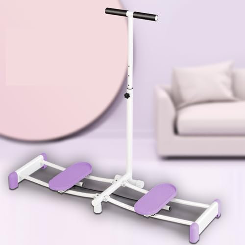 ToeWoe 2 in 1 Beintrainingsgerät Klappbarer Beckenbodentrainer Tragbarer Innenschenkeltrainer mit Armlehne Aerobic Fitness Stepper für Home Gym Workout