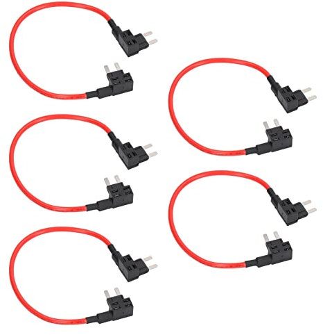 Doppelseitiges Auto-Sicherungsadapter-Set für Zusätzliche Stromkreise, Stabil, Einfache Installation, Flachsicherungs-Adapter-Set, 14 AWG, Professionelles Zubehör