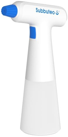 Subbuteo Akku Pflanzensprüher 550 ml, Elektrische Sprühflasche mit USB-C | Sprühen ohne Pumpen: Doppelklick-Start, ultrafeiner Nebel oder Punktstrahl, 2 Jahre Subbuteo-Garantie