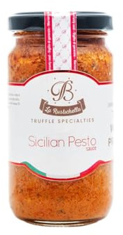 La Rustichella - Sicilian Pesto sauce 200 gr - 100% Made in Italy | Gluten-Free, Cholesterol-Free