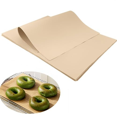 50PCS Greaseproof Paper Sheets, 20 x 30cm Parchment Paper Sheets for Baking Non-Stick Pre-Cut Unbleached Baking Papers Waterproof Cooking Papers for Oven Air Fryer Grilling Steaming