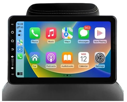 HCZKIUJY Monitor poggiatesta Display IPS Touch Screen per Lettore Sedile Posteriore Auto Riproduzione Auto WiFi Video Musica FM Bluetooth (1 pz HDMI A4)
