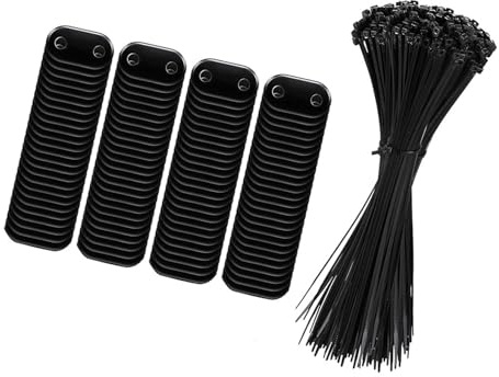 jebyltd Outdoor Heavy Duty Privacy Screens Clips Shatterproof Mounting Fixation Set Includes PVC Ties For Lawns Patios Fence Mat PVC Privacy Screen Clips