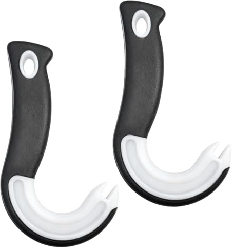2 Stück Dosenöffner Manuell, J förmig Küchenhelfer, Ring Pull GlasÖffner, Konserven Öffner, Haken Dosenöffner, Ring Ziehdosenöffner, Gummi Rutschfester Griff Flaschenöffner
